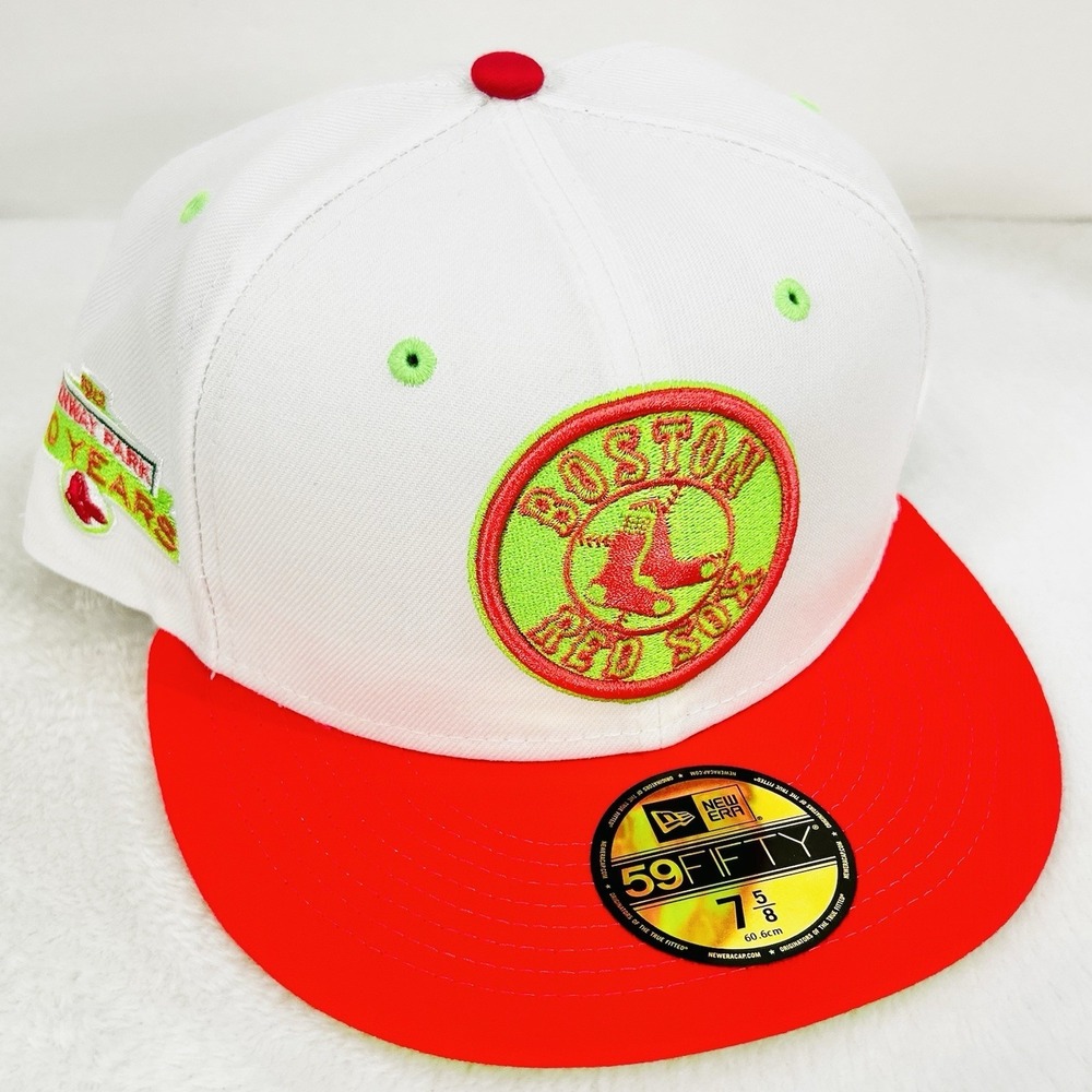 Boston Red Sox New Era Fenway Park 100 Years 59FIFTY Fitted Hat Cap 7 5/8 MLB
